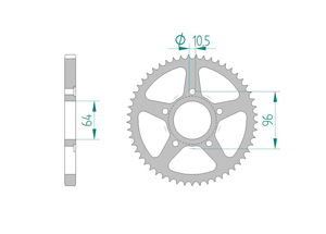 Kit chaine Acier HONDA XL 125 R 1982-1997