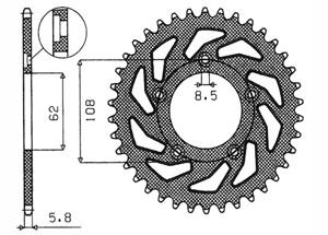 Kit CAGIVA Mito 125 Evo 2 (6-Sp.) 00-04