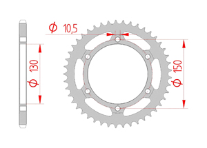 Kit chaine Acier HONDA NX 500 1989-1999