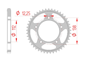 Kit chaine Acier HONDA CBF 600 N/S 2008-2013