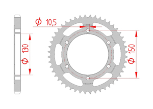 Kit chaine Acier HONDA XL 650 V TRANSALP 2000-2007