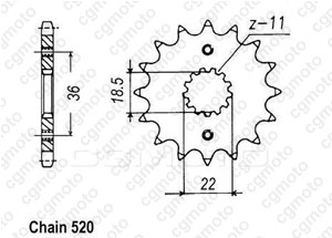 Pignon Nx 250 88-93