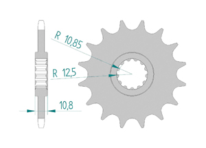 Kit chaine Acier YAMAHA XJ6 SA 2009-2015 ABS Renforcé Xs-ring