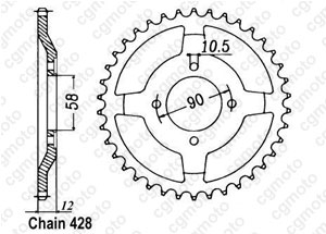 Couronne Nx 125 Italie 89-98