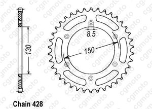 Couronne Xlr 125 R 97-98