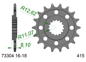 Pignon #415 KTM MOTO3