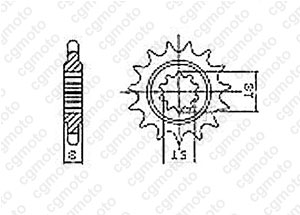 Kit chaine Aprilia 50 Rs Extrema