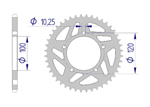 AFAM Couronne Alu #520 RSV1000