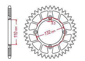 Couronne Alu TT Esjot Couleur