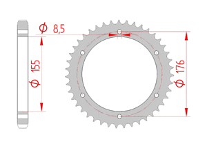 Couronne Acier Pas 530 triumph