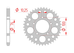 Couronne Acier Pas 525 benelli