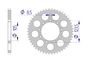 AFAM Couronne Alu #520 T.M.