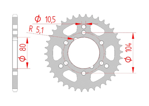 Couronne Acier Pas 520 polaris