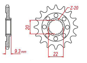 Pignon TT Esjot Lightweight