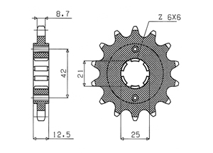 Pignon Honda Pas 530