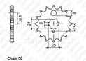 Pignon Z 400 2 Cyl 74-80