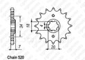 Pignon Mtx 125 R 83-94