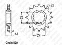 Pignon Aprilia 650 Pegaso 91-9