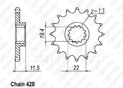 Pignon Dr-z 125 03-05