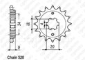 Pignon Yfs 200 Blaster 88-03