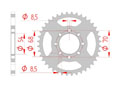 Couronne Acier Pas 420 honda