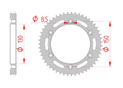 Couronne Acier Pas 428 honda