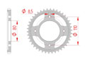 Couronne Acier Pas 428 honda