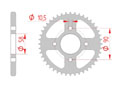 Couronne Acier Pas 428 honda