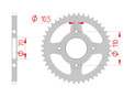 Couronne Acier Pas 520 honda