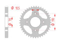 Couronne Acier Pas 530 honda