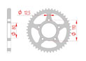 Couronne Acier Pas 525 honda