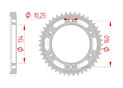 Couronne Acier Pas 530 honda