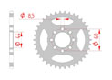 Couronne Alu Pas 420 mbk