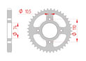 Couronne Acier Pas 530 yamaha