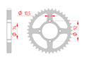 Couronne Acier Pas 530 yamaha