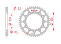 Couronne Acier Pas 520 yamaha, honda