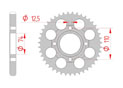 Couronne Acier Pas 530 yamaha