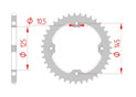 Couronne Acier Pas 520 barossa, yamaha