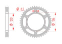 Couronne Acier Pas 530 yamaha