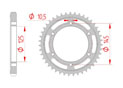 Couronne Acier Pas 530 yamaha