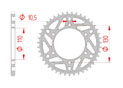 Couronne Acier #520 YAMAHA YZF-R 3 2015 - 2015