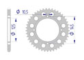 AFAM Couronne Alu #520 YAMAHA XT 600 E 90 – 03