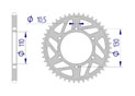 AFAM Couronne Alu #520 #HARD SUZUKI, YAMAHA