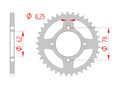 Couronne Acier Pas 420 suzuki LT 50 - A K2-K6 (2002 - 2006)