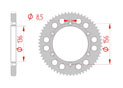 Couronne Acier Pas 428 husqvarna