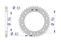 AFAM Couronne Alu #520 GAS-GAS