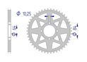 AFAM Couronne Alu #520 KAWASAKI, SUZUKI