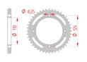 Couronne Acier Pas 428 kawasaki