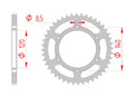 Couronne Acier Pas 520 kawasaki