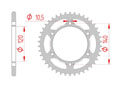 Couronne Acier Pas 520 kawasaki